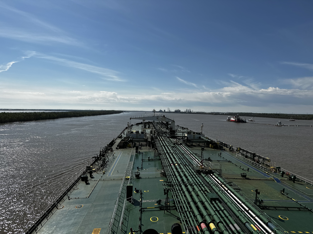 Pilot boat on the river